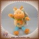 GIFI SOS DOUDOU VACHE GIRAFE JAUNE ORANGE BLEU FLEUR