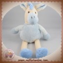 BABYNAT BABY NAT SOS DOUDOU ANE ZEBRE BLANC BLEU 27 CM