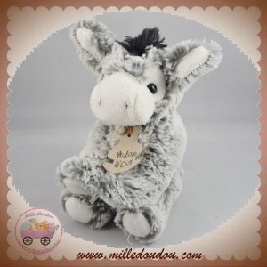 HISTOIRE D'OURS SOS DOUDOU ANE GRIS REFLET BLANC NOIR