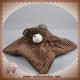 TITIGOGO SOS DOUDOU OURS PLAT VICHY MARRON