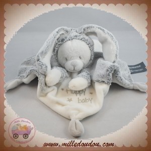 ORCHESTRA SOS DOUDOU OURS BLANC PLAT GRIS DEGUISE LAPIN HAPPY BABY