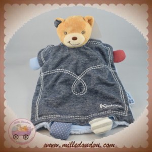 KALOO SOS DOUDOU OURS PLAT BLEU JEANS DENIM TRESOR