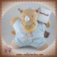 NATTOU SOS DOUDOU RHINOCEROS QUASI PLAT FLATSIE LOUIS BLEU AVION