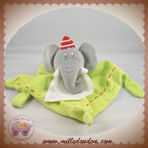 DMC SOS DOUDOU ELEPHANT GRIS PLAT VERT BAVOIR A BRODER