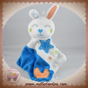 SIPLEC SOS DOUDOU LAPIN BLANC PLAT BLEU ETOILE LUNE