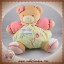 KALOO SOS DOUDOU OURS BEIGE BOULE VERT ROSE PETITE JOLIE ETOILE