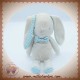 KLORANE SOS DOUDOU LAPIN BEIGE NOEUD PAPILLON VICHY VERT