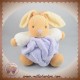 KALOO SOS DOUDOU LAPIN CORPS PLUME VIOLET LAVANDE