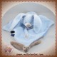 NATTOU SOS DOUDOU LAPIN PLAT BLEU BIBOU ETIQUETTE