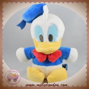 DISNEY SOS DOUDOU CANARD DONALD BLEU JAUNE NOEUD PAPILLON NICOTOY 20 cm