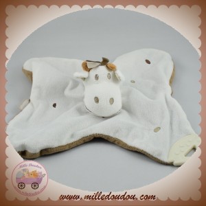 TIAMO TI AMO SOS DOUDOU GIRAFE BLANCHE PLAT MARRON DENTITION