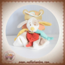 BABYNAT BABY NAT SOS DOUDOU CHIEN PLAT DIABLOTIN TAUPE COLERETTE VERT ROUGE
