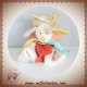 BABYNAT BABY NAT SOS DOUDOU CHIEN PLAT DIABLOTIN TAUPE COLERETTE VERT ROUGE
