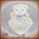 DOUDOU ET COMPAGNIE SOS OURS PLAT BLANC ETOILE BLEU