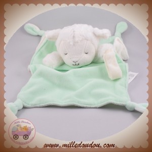 CARTER'S SOS DOUDOU MOUTON BLANC PLAT VERT HOCHET