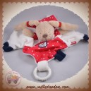 BABYSUN SOS DOUDOU LAPIN BEIGE PLAT BLANC ROUGE POIS OOCEAN CLUB