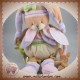 SOS DOUDOU ET COMPAGNIE LAPIN LILA BEIGE VIOLET ACTIVITE OURS DC2634