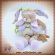 SOS DOUDOU ET COMPAGNIE LAPIN LILA BEIGE VIOLET ACTIVITE OURS DC2634