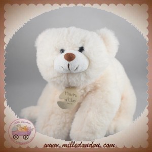 HISTOIRE D'OURS SOS DOUDOU OURS BLANC POLAIRE BLANC ALLONGE SNOW HO2567