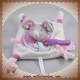 DOUDOU ET COMPAGNIE SOS SOURIS PEARLY PLAT BLANC ATTACHE SUCETTE DC2976