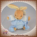 KALOO SOS DOUDOU LAPIN BOULE BLEU ATTACHE TETINE