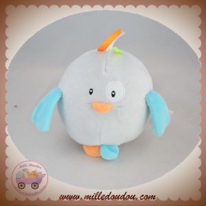 CARREBLANC SOS DOUDOU OISEAU GRIS AILES BLEUES