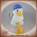 H&M H ET M SOS DOUDOU PELUCHE CANARD PECHEUR BLANC BONNET BLEU