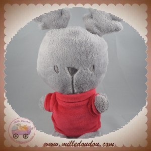 ORCHESTRA SOS DOUDOU RENNE GRIS PULL ROUGE