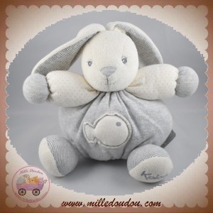 KALOO SOS DOUDOU LAPIN BLANC BOULE GRIS POISSON ZEN