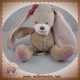 NATTOU SOS DOUDOU LAPIN NINA BEIGE FOULARD ROSE