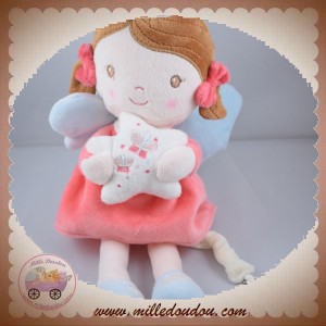 TEX SOS DOUDOU POUPEE ANGE FILLE ROSE MUSICAL ETOILE