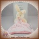 STOKOMANI SOS DOUDOU LAPIN ECRU PLAT ROSE COEURS MES PETITS CAILLOUX