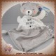 MOTS D'ENFANTS SOS DOUDOU OURS PLAT GRIS BLANC MON TOUT PETIT