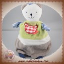 ABSORBA SOS DOUDOU OURS BLANC MARIONNETTE VERT GRIS