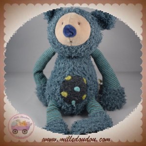 MOULIN ROTY SOS DOUDOU KOALA BLEU VERT BABA LES ZAZOUS 33 cm