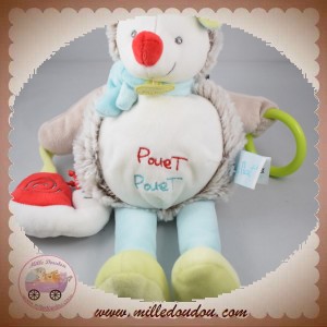 BABYNAT BABY NAT SOS DOUDOU HERISSON GASTON GRIS BLEU POUET EVEIL