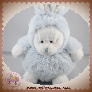 EURODIF SOS DOUDOU LAPIN BLANC BOULE BLEU