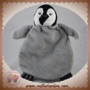 SOS DOUDOU PINGOUIN PLAT GRIS PIED NOIR