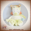 BABYNAT BABY NAT SOS DOUDOU CHAT BLANC MOUCHOIR VERT DOUCEUR