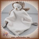 TEX SOS DOUDOU OURS POIL CHINE MARRON PLAT BLANC