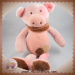 HISTOIRE D'OURS SOS DOUDOU COCHON ROSE 30 CM COTELE