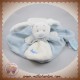 BABYNAT BABY NAT SOS DOUDOU LAPIN BLANC PLAT BLEU DOUCEUR