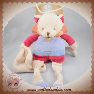 BABYNAT SOS DOUDOU OURS CHAT VIOLET ROSE GRIBOUILLIS