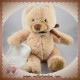 BABYNAT SOS DOUDOU OURS BEIGE MARRON MOUCHOIR BN941