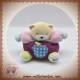 KALOO SOS DOUDOU OURS BOULE VIOLET POMME POMME BLEU