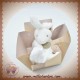 DOUDOU ET COMPAGNIE LAPIN BLANC MOUCHOIR EPAIS DC303