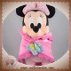 DISNEY SOS DOUDOU MINNIE SOURIS ROSE CAPE MOUCHOIR PAPILLON BLEU