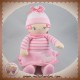 COROLLE SOS DOUDOU POUPEE ROBE ROSE RAYE COEUR