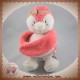 NOUKIE'S SOS DOUDOU PINGOUIN DAISY ROSE BLANC MUSICAL