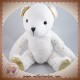 PRIMATIS PASSION BEAUTE SOS DOUDOU OURS POLAIRE BLANC ETOILES OR